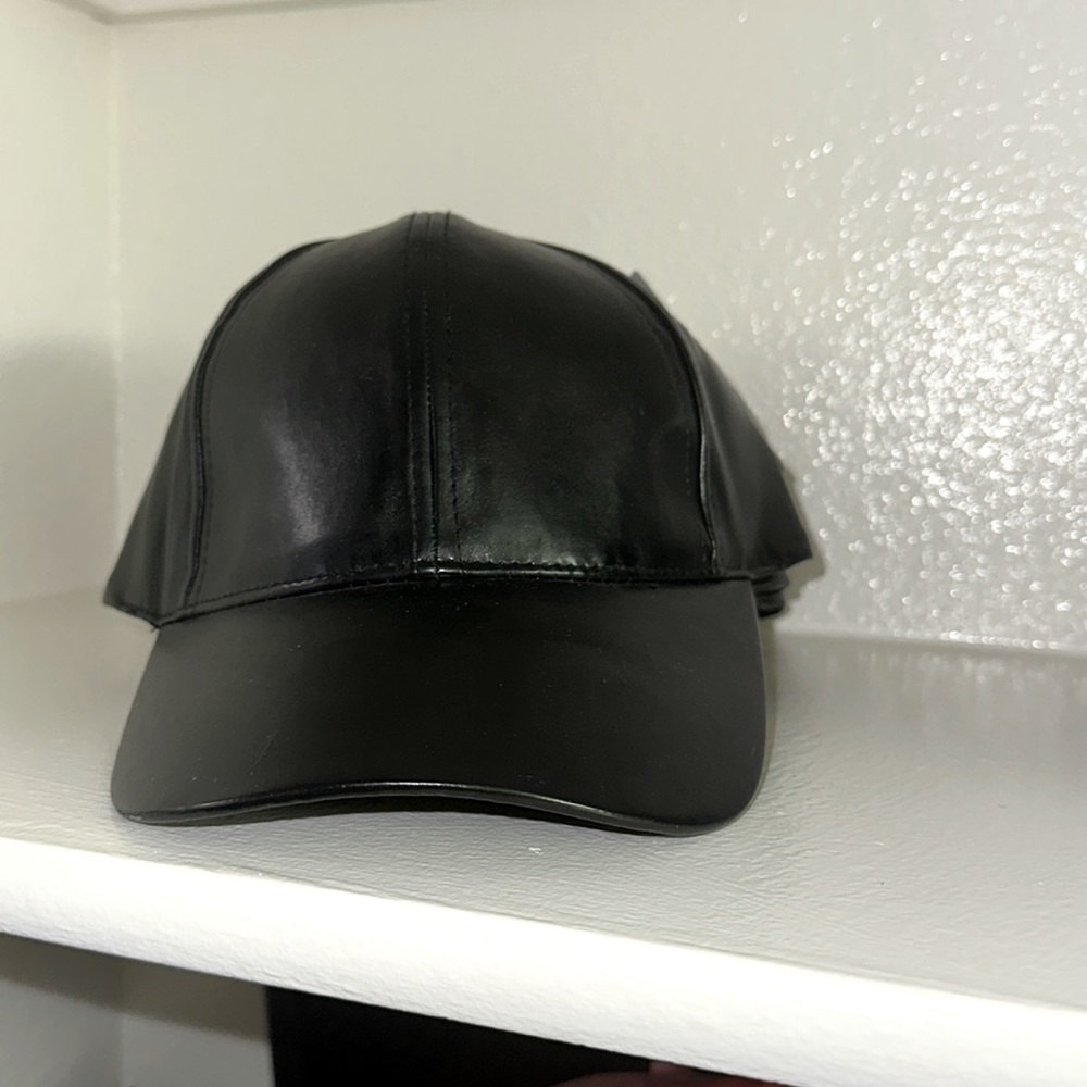 Black Leather Hat